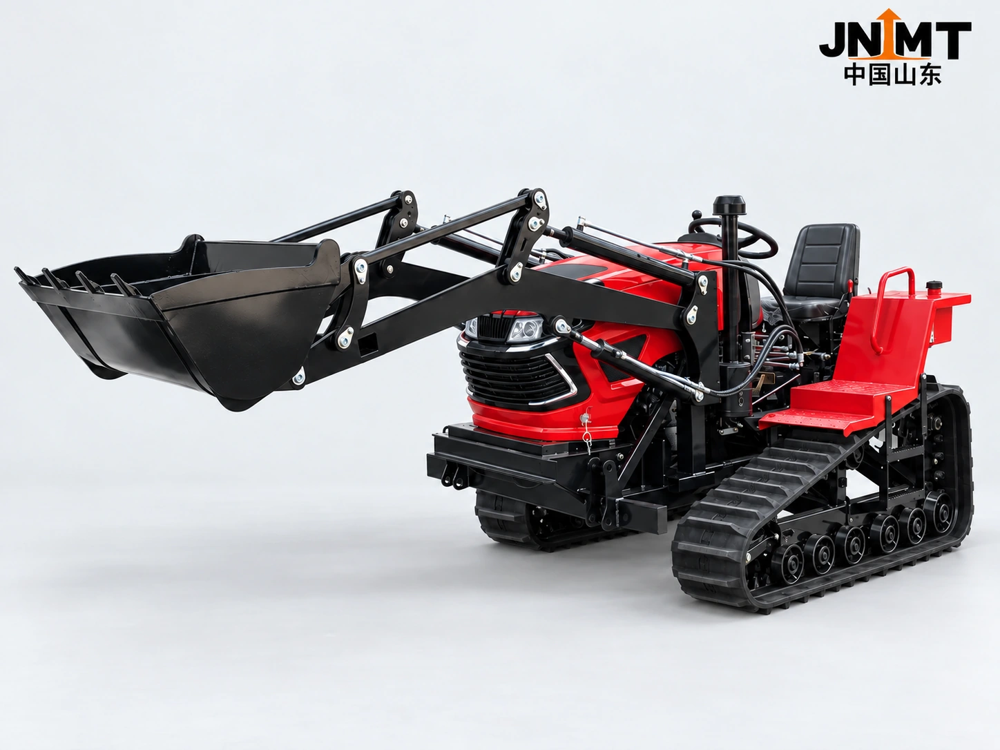 50-60 HP Paddy and Dryland Crawler Tractor with Loader Bucket