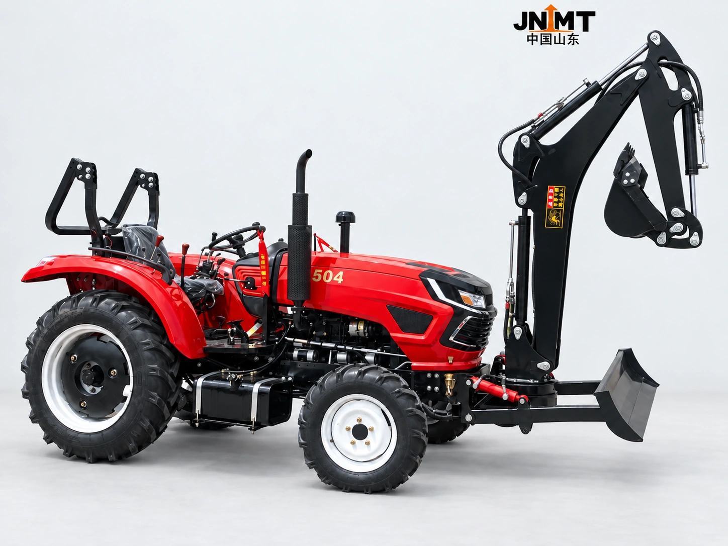 504-604 Wheeled Tractor with Excavator Attachment