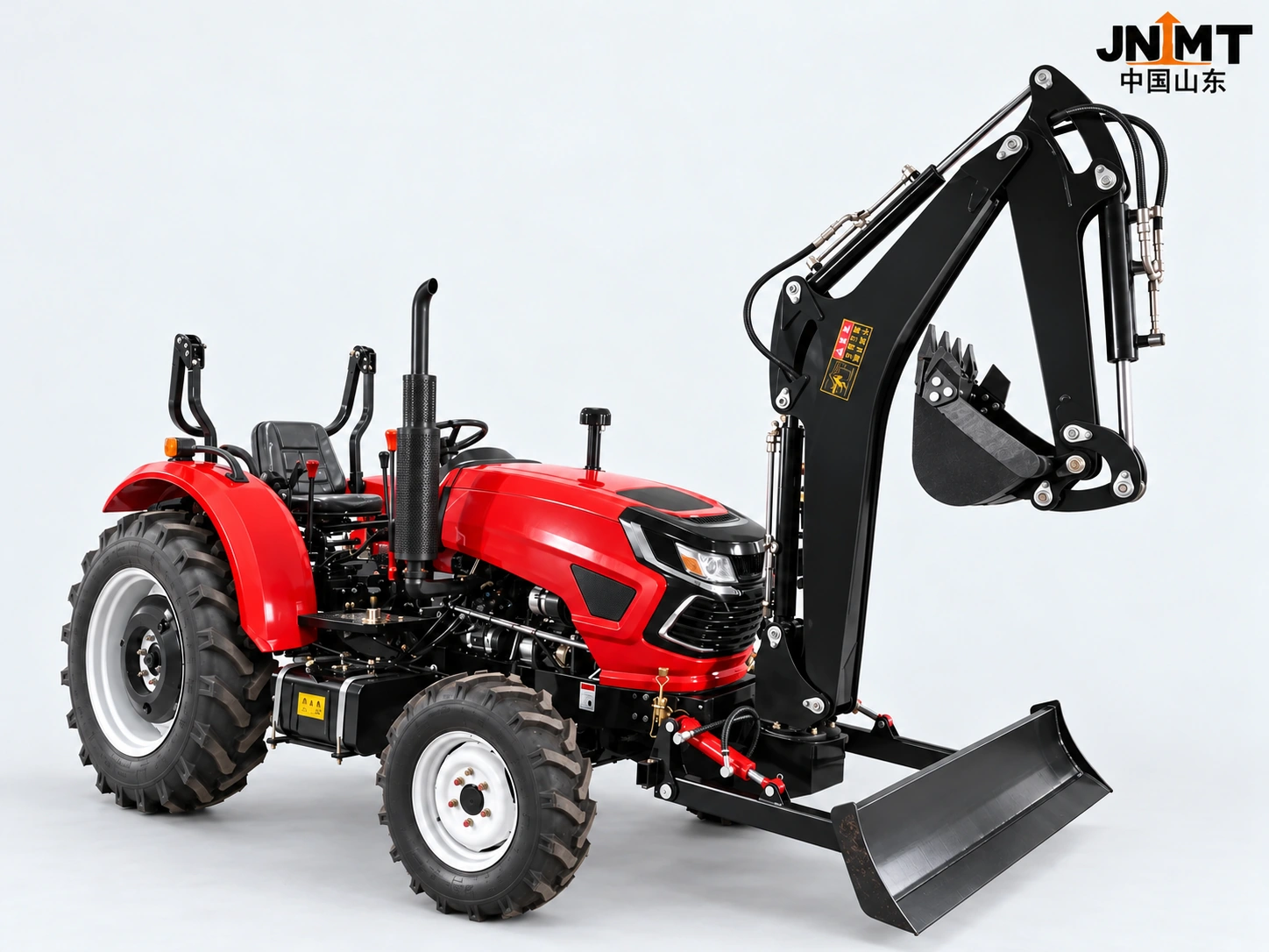 704-804 Wheeled Tractor with Excavator Attachment